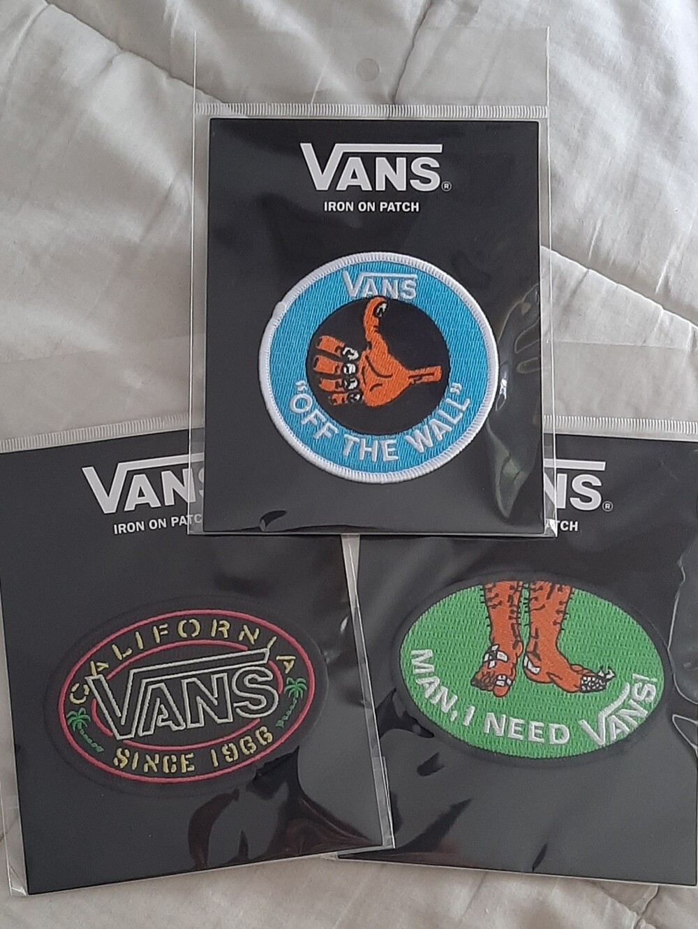 Vans Iron On Patch Set Of 3 *NWT*